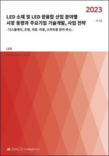 LED 소재 및 LED 광융합 산업 분야별 시장 동향과 주요기업 기술개발, 사업 전략